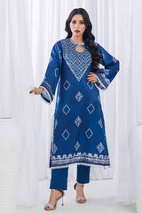 Printed Twill Linen Unstitched Shirt WNSS-32023