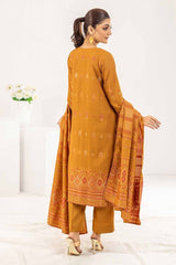 3 Piece Cotton Linen Jacquard Unstitched Suit WNS-32320 B