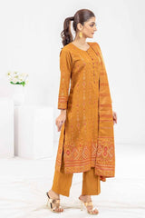 3 Piece Cotton Linen Jacquard Unstitched Suit WNS-32320 B