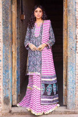 3 Piece Lawn Unstitched Printed Suit CL-32234 B