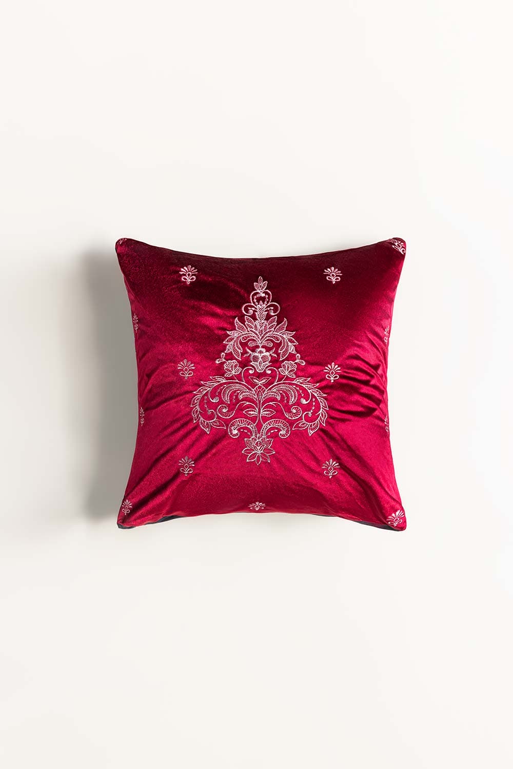Essential Velvet Embroidered Cushion Cover