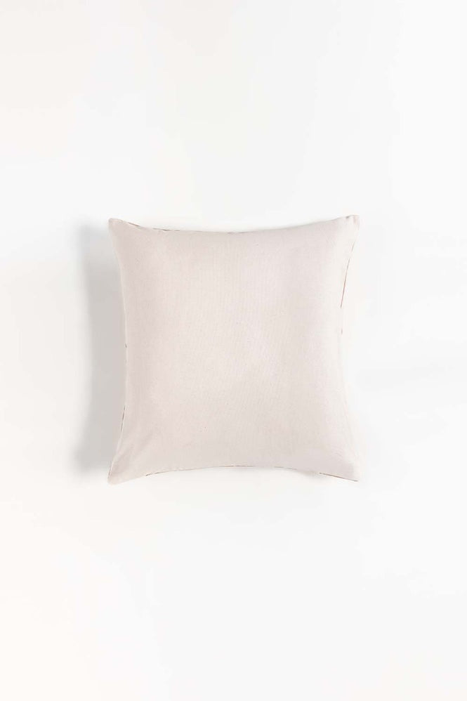 Ethnic Beige Embroidered Cushion Cover