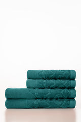 Everglade Jacquard Dyed Towel 4Pcs Set