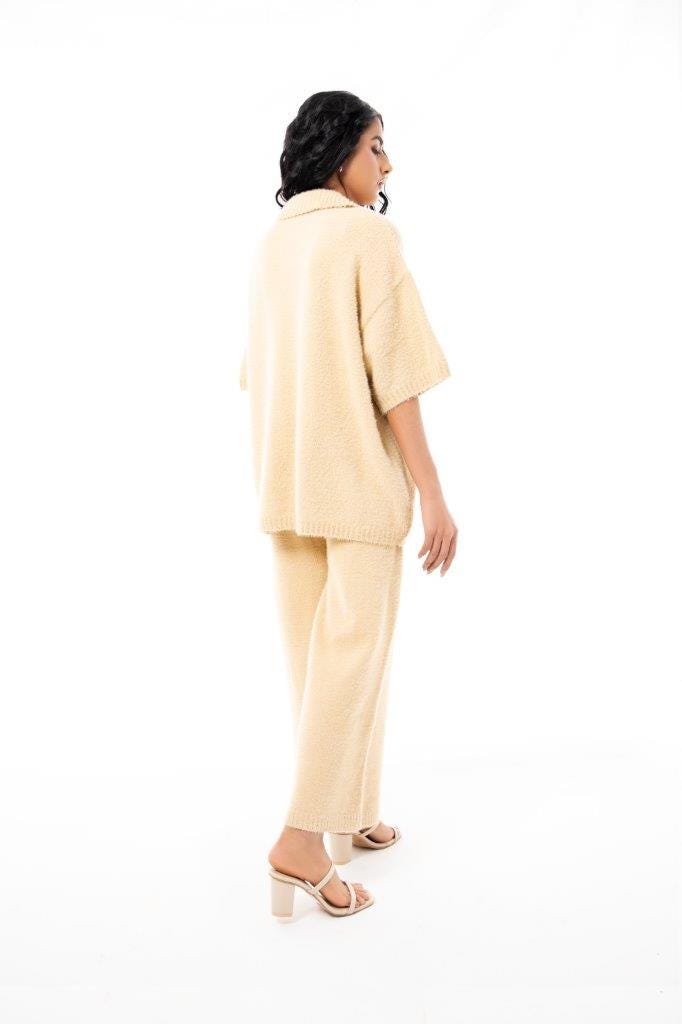 Soft Blended Polo Fashion Sweater
