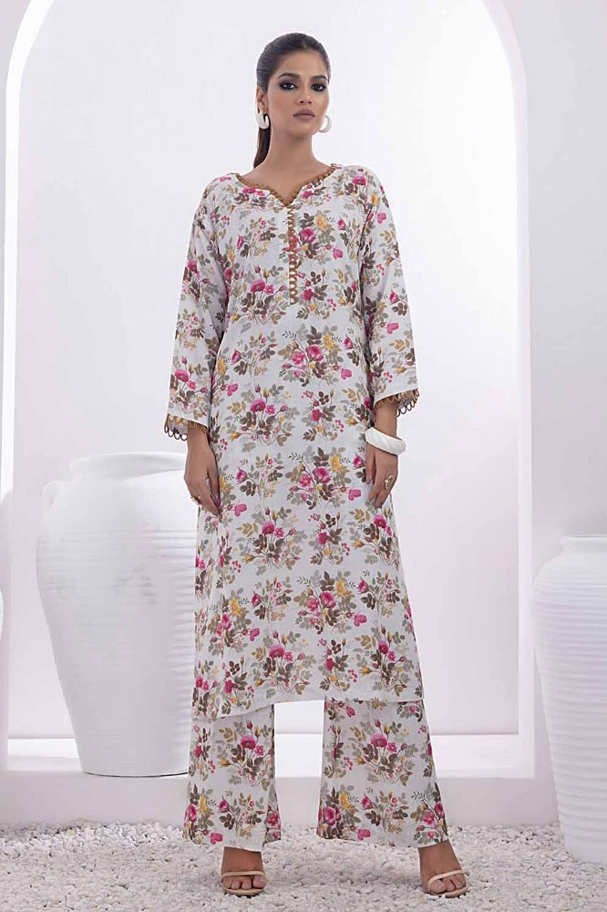 2 Piece Printed Karandi Unstitched Suit WNST-32072