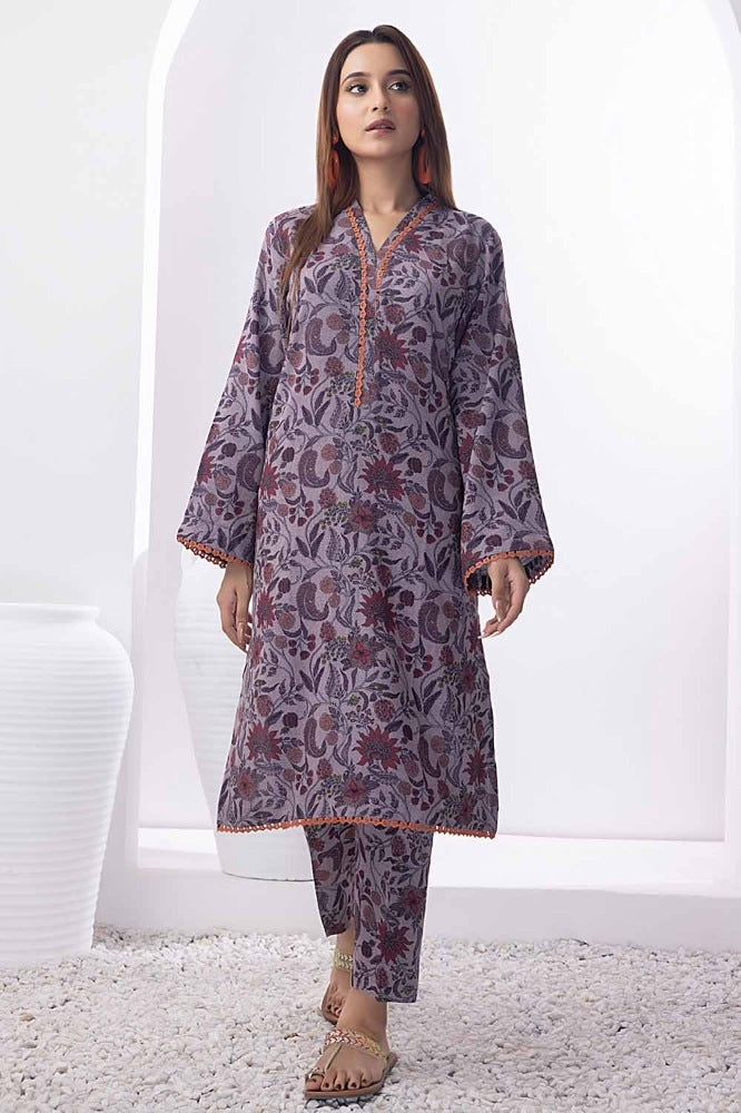 2 Piece Printed Dhanak Unstitched Suit WNST-32085