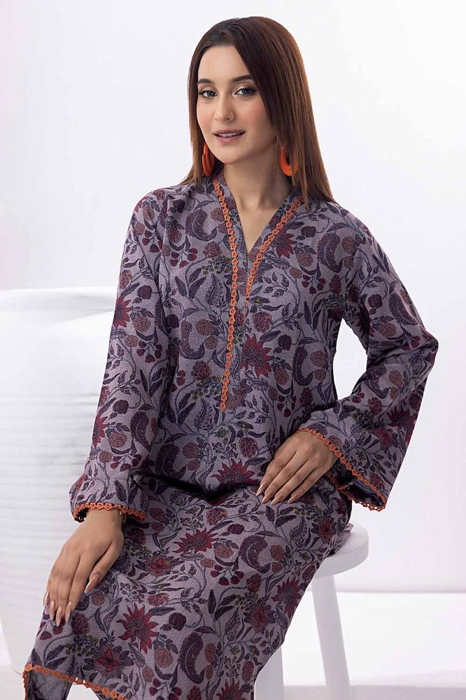 2 Piece Printed Dhanak Unstitched Suit WNST-32085