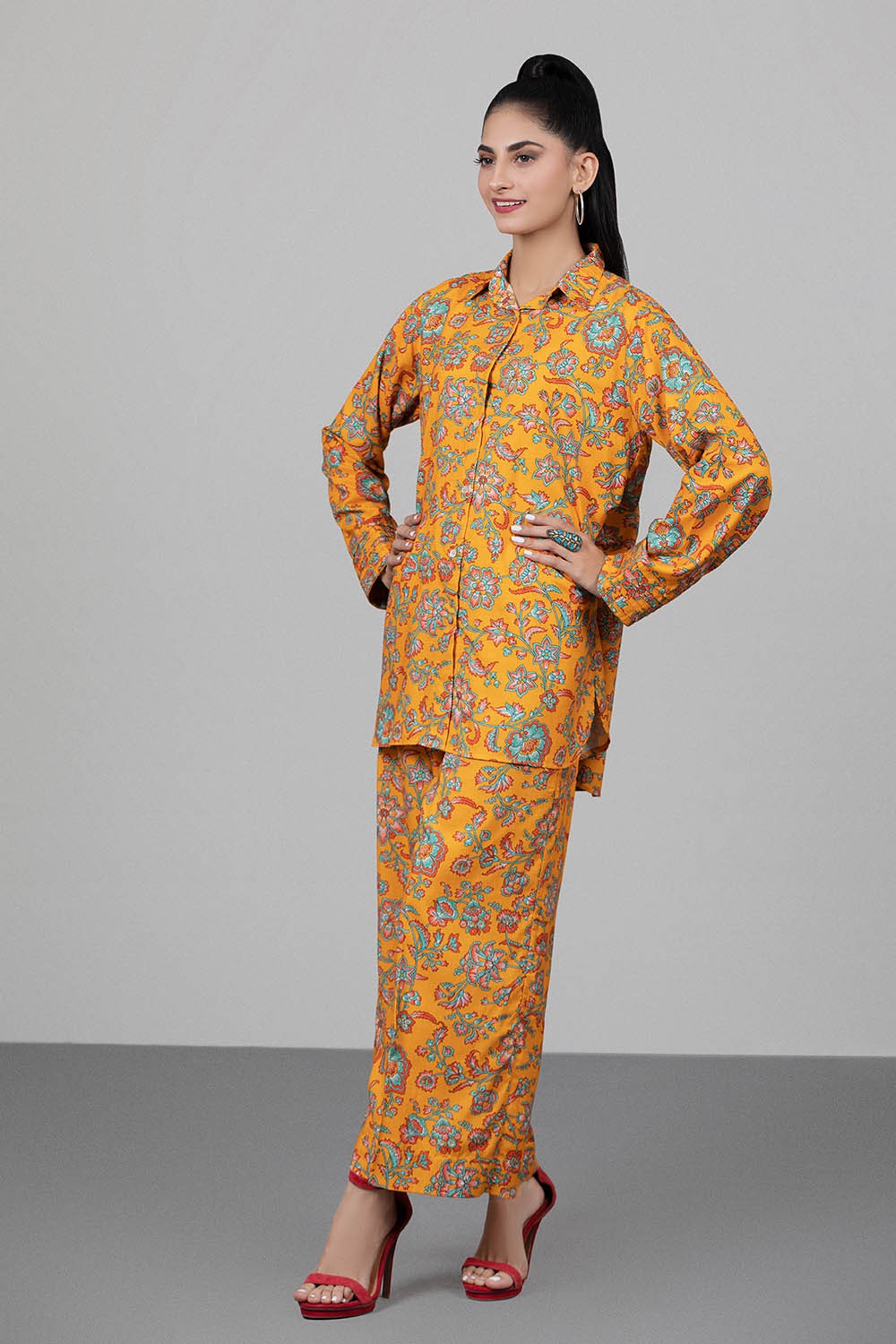2 Piece Linen Unstitched Digital Printed Suit WT-22001
