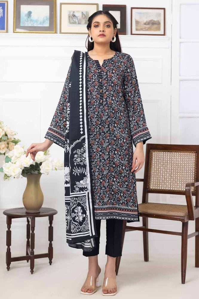 3 Piece Linen Unstitched Suit WNS-32171 A