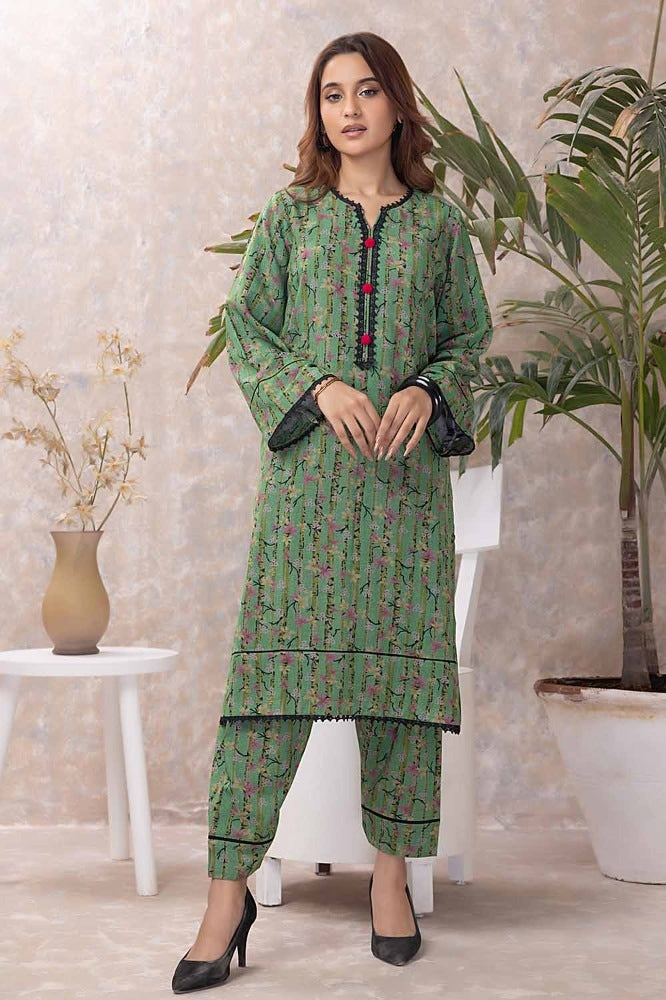 2 Piece Printed Dhanak Unstitched Suit WNST-32077