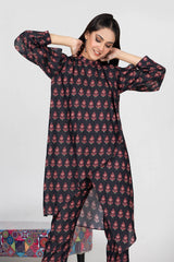 2 Piece Linen Karandi Unstitched Digital Printed Suit WT-22004