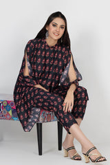 2 Piece Linen Karandi Unstitched Digital Printed Suit WT-22004