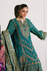 3 Piece Unstitched Embroidered Paper Cotton Suit with Paper Cotton Dupatta FE-52096
