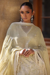 3 Piece Unstitched Embroidered Lawn Suit with Embroidered Chiffon Dupatta FE-52104