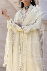 3 Piece Unstitched Embroidered Lawn Suit with Embroidered Chiffon Dupatta FE-52122