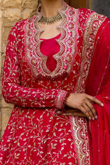 3 Piece Unstitched Embroidered Chiffon Suit with Embroidered Chiffon Dupatta FE-52131