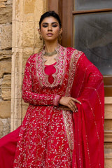 3 Piece Unstitched Embroidered Chiffon Suit with Embroidered Chiffon Dupatta FE-52131