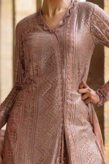 3 Piece Unstitched Embroidered Chiffon Suit with Embroidered Chiffon Dupatta FE-52132