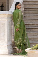 3 Piece Unstitched Embroidered Chiffon Suit with Embroidered Chiffon Dupatta FE-52134
