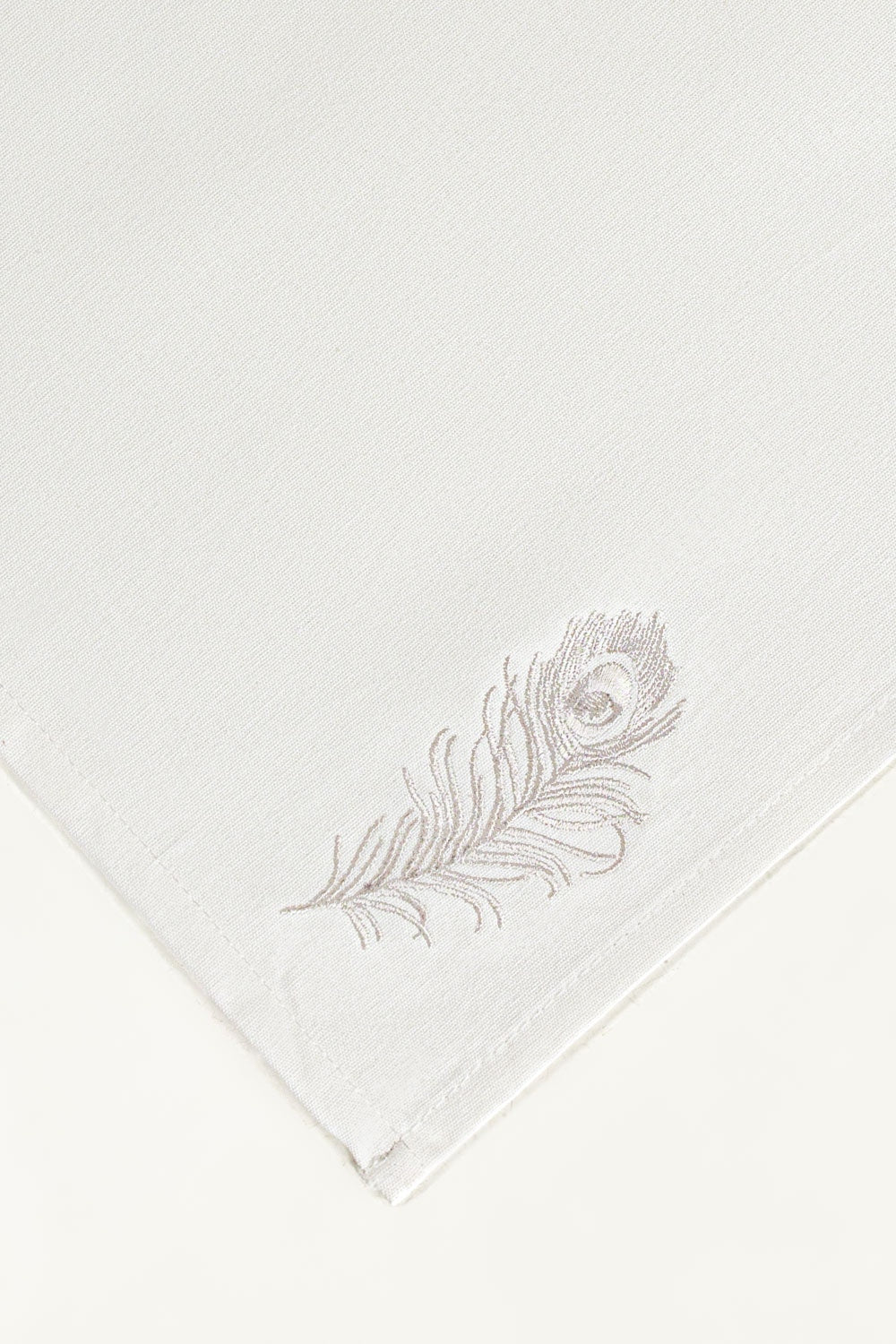 Feather 6pcs Embroidered Napkin Set