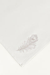 Feather 6pcs Embroidered Napkin Set