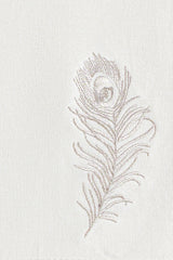 Feather 6pcs Embroidered Napkin Set