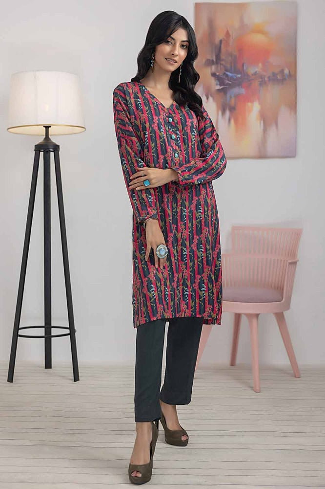 1 Piece Printed Linen Shirt WNSS-32004