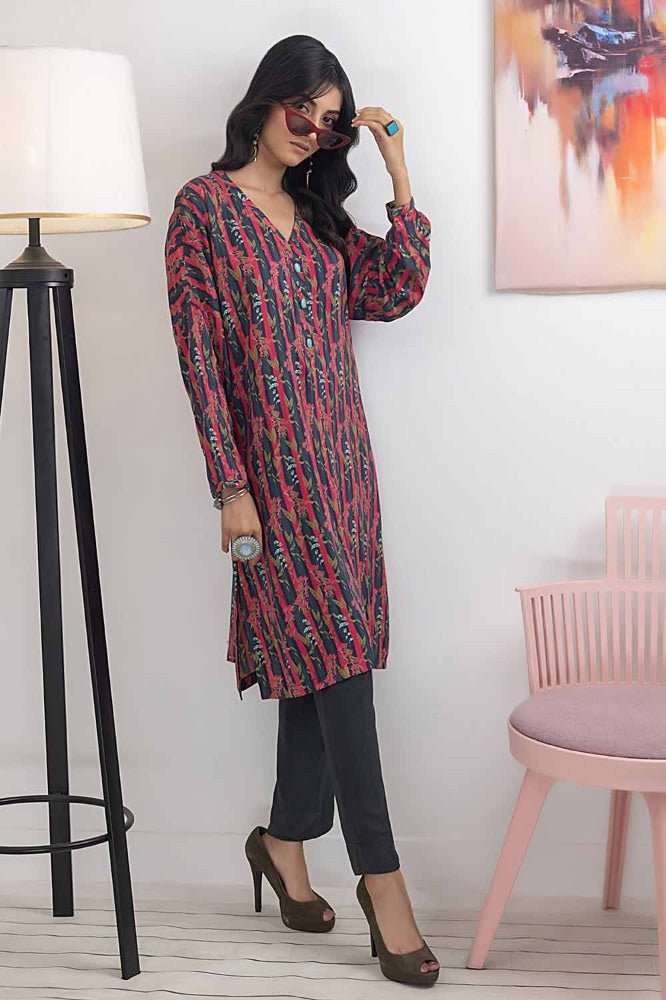 1 Piece Printed Linen Shirt WNSS-32004
