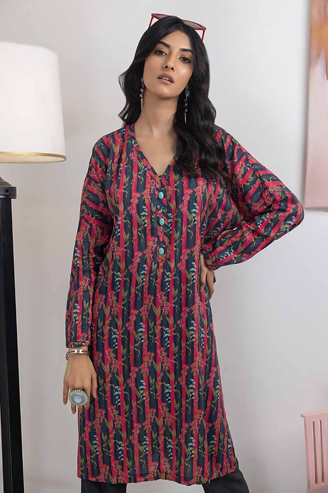 1 Piece Printed Linen Shirt WNSS-32004