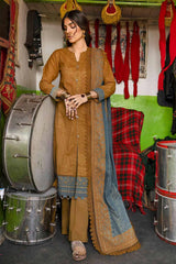 3 Piece Glitter Printed Lawn Unstitched Suit CL-32537 A