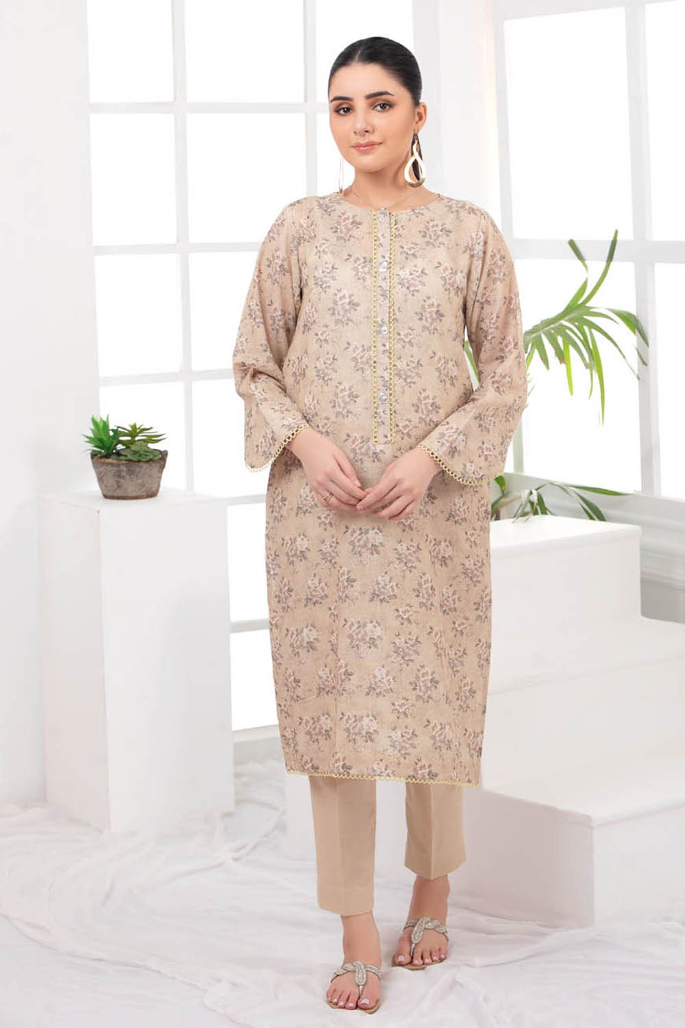 2 Piece Karandi Unstitched Digital Printed Suit WNST-32040