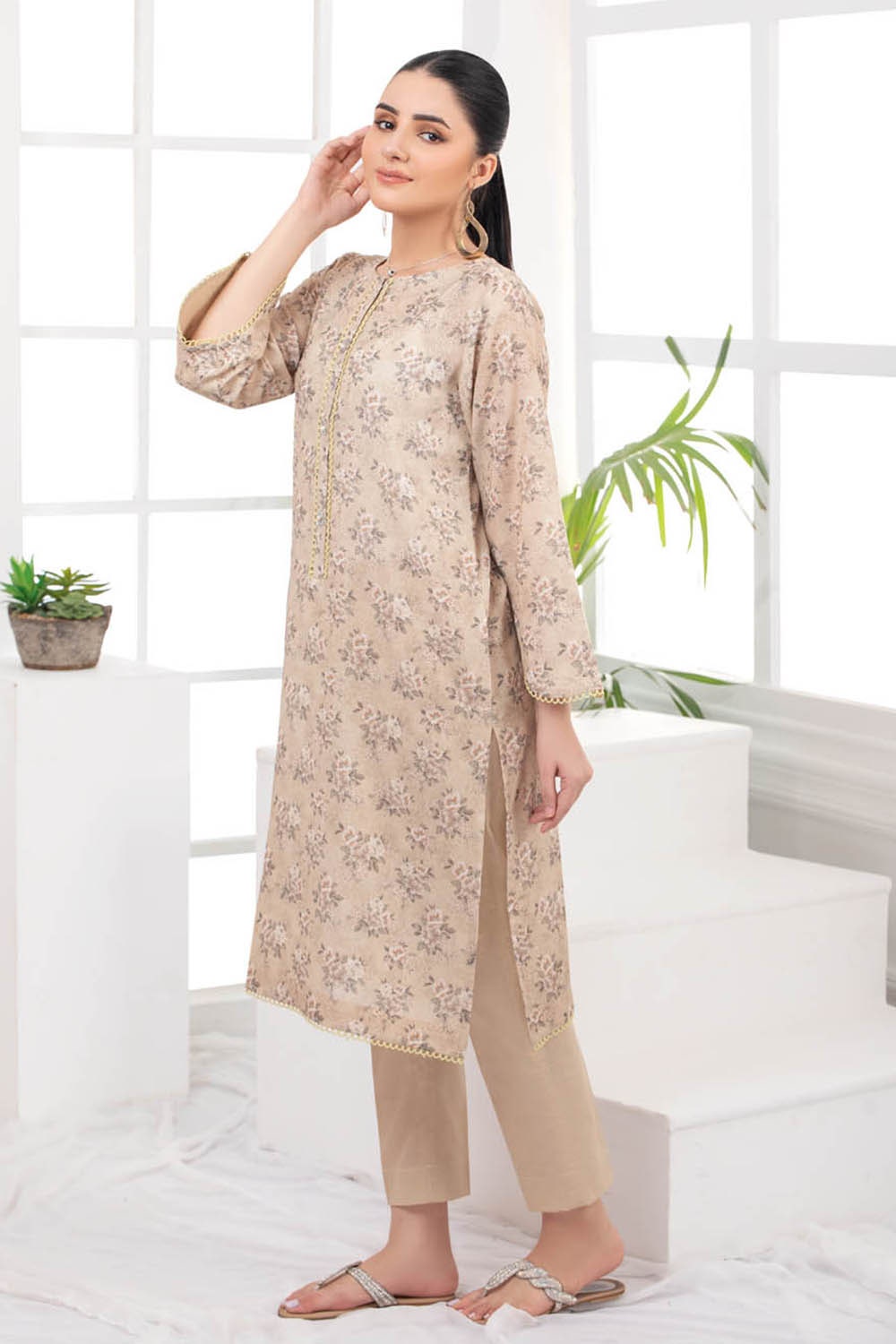 2 Piece Karandi Unstitched Digital Printed Suit WNST-32040