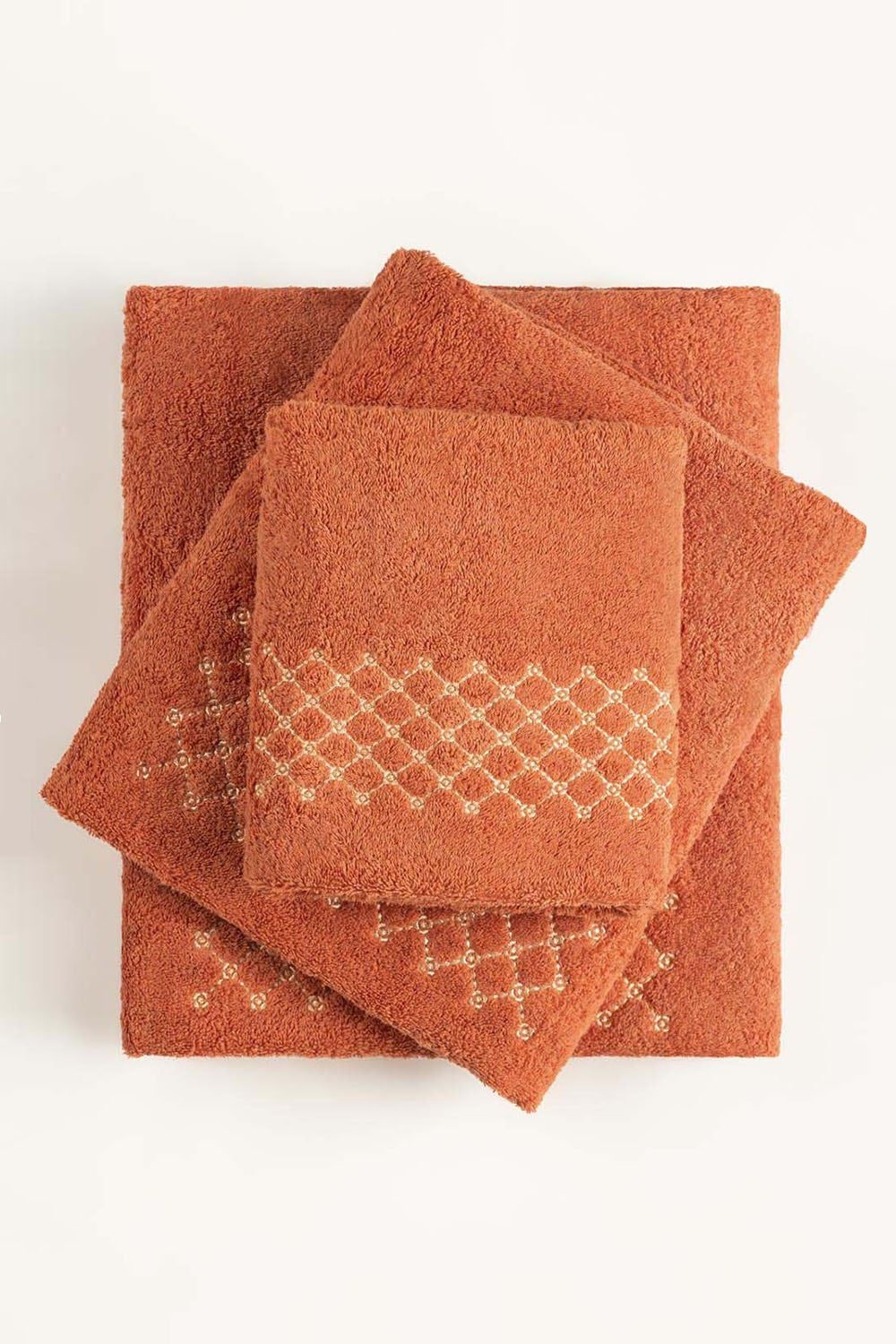 Fiesta 3Pc Embroidered Towel Set