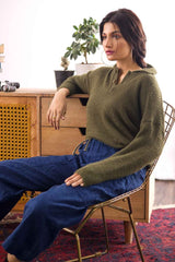 Blended Polo Fashion Sweater WG-SWT-W21-017 B