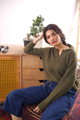 Blended Polo Fashion Sweater WG-SWT-W21-017 B
