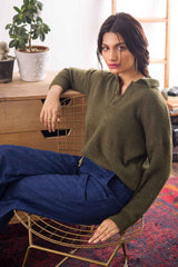 Blended Polo Fashion Sweater WG-SWT-W21-017 B