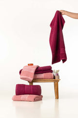 Flamingo Combed Towel Plain