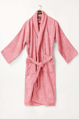 Flamingo Velour Bathrobe