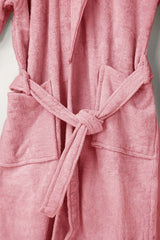 Flamingo Velour Bathrobe