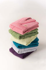 Flamingo Velour Bathrobe