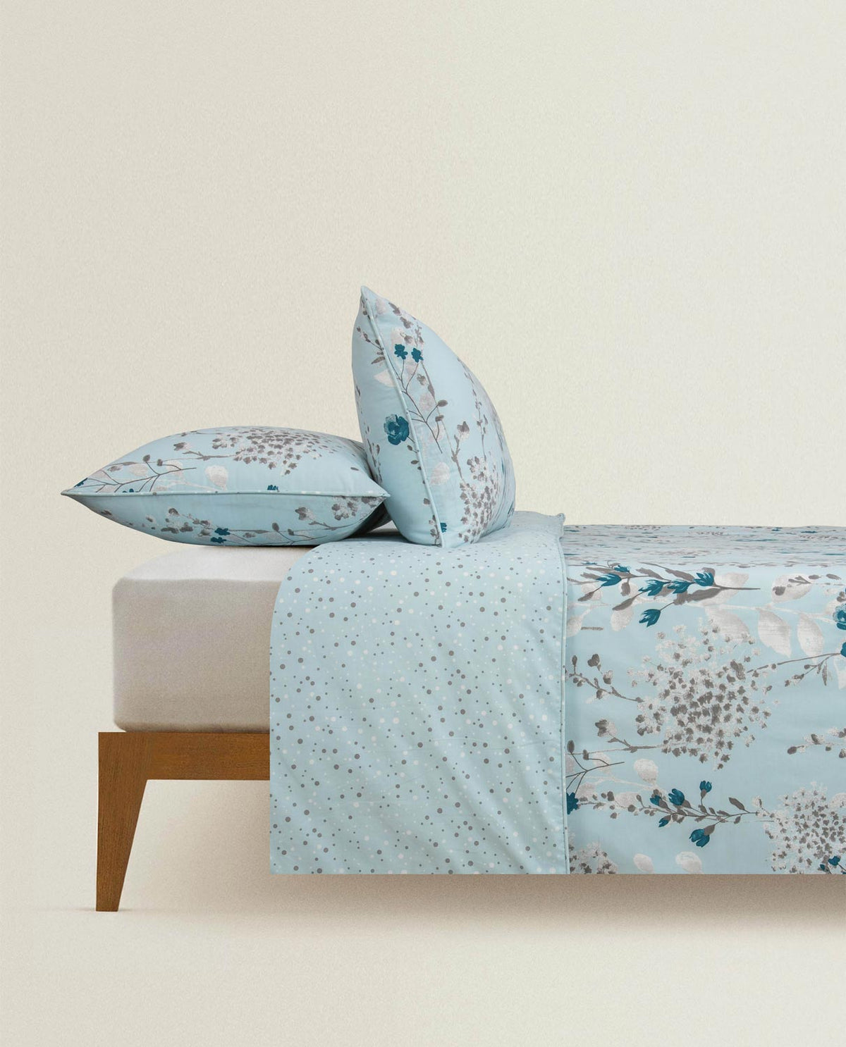 Flora Mint T-150 Quilt Cover Set