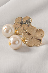 Flower Pearl Drop Earrings IFA-ER-027