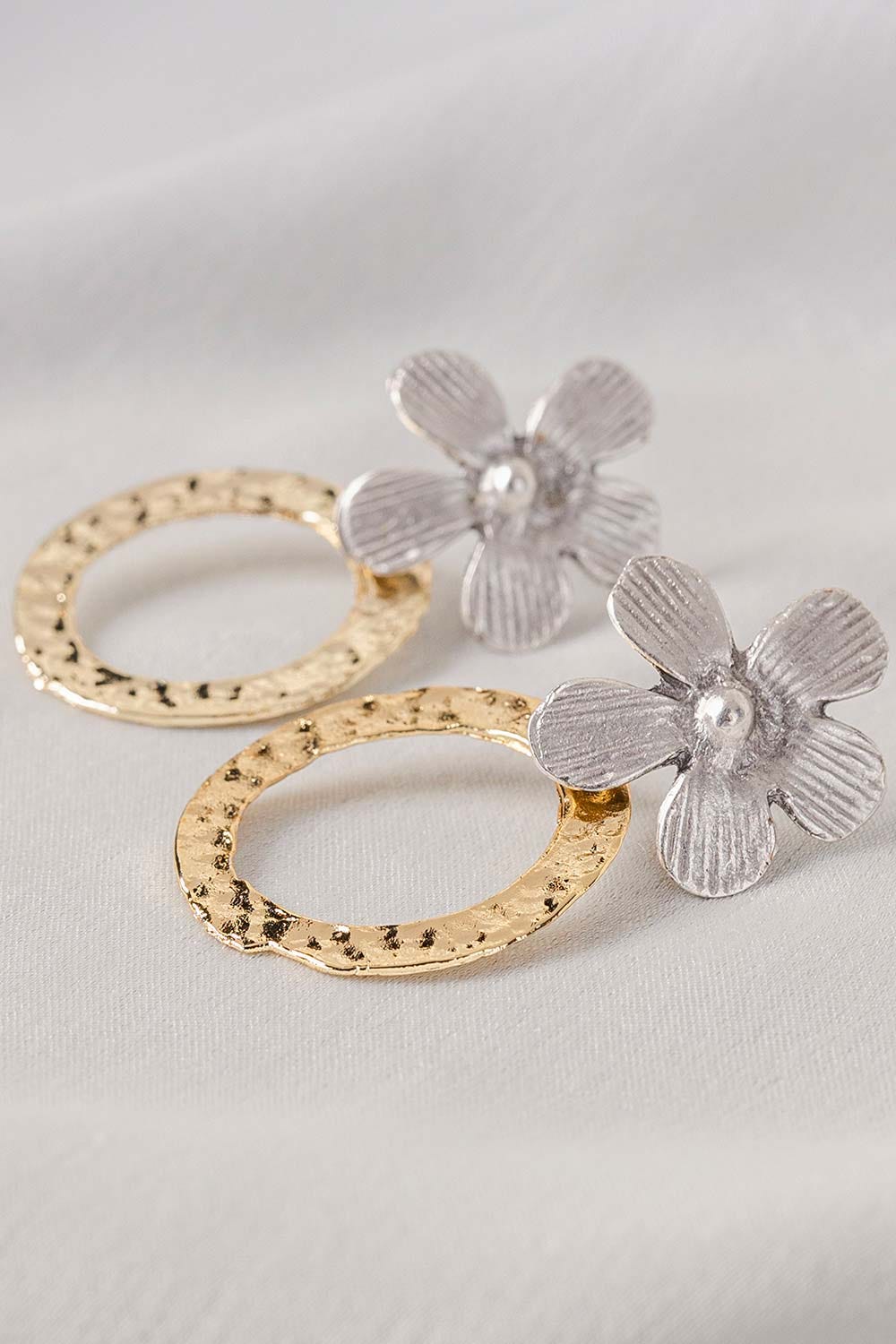 Flower Ring Drop Earings