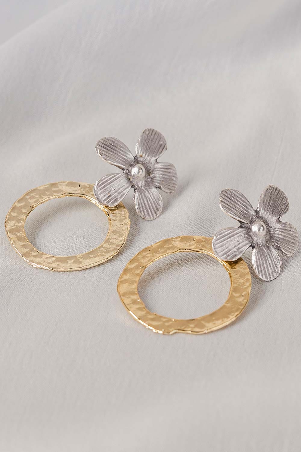 Flower Ring Drop Earings