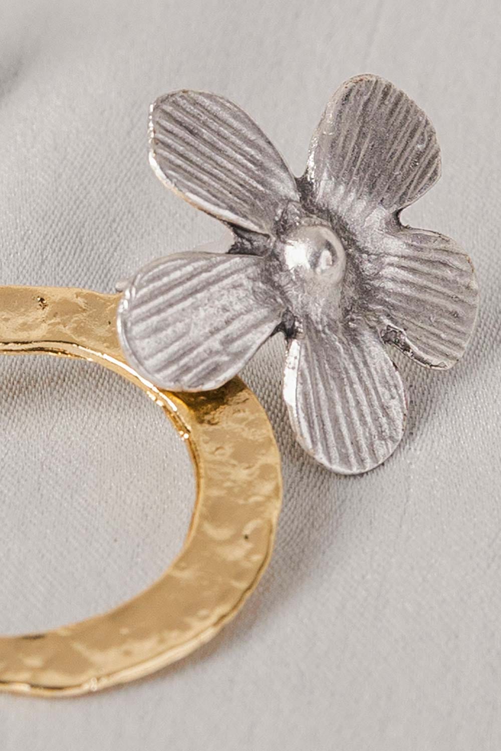 Flower Ring Drop Earings