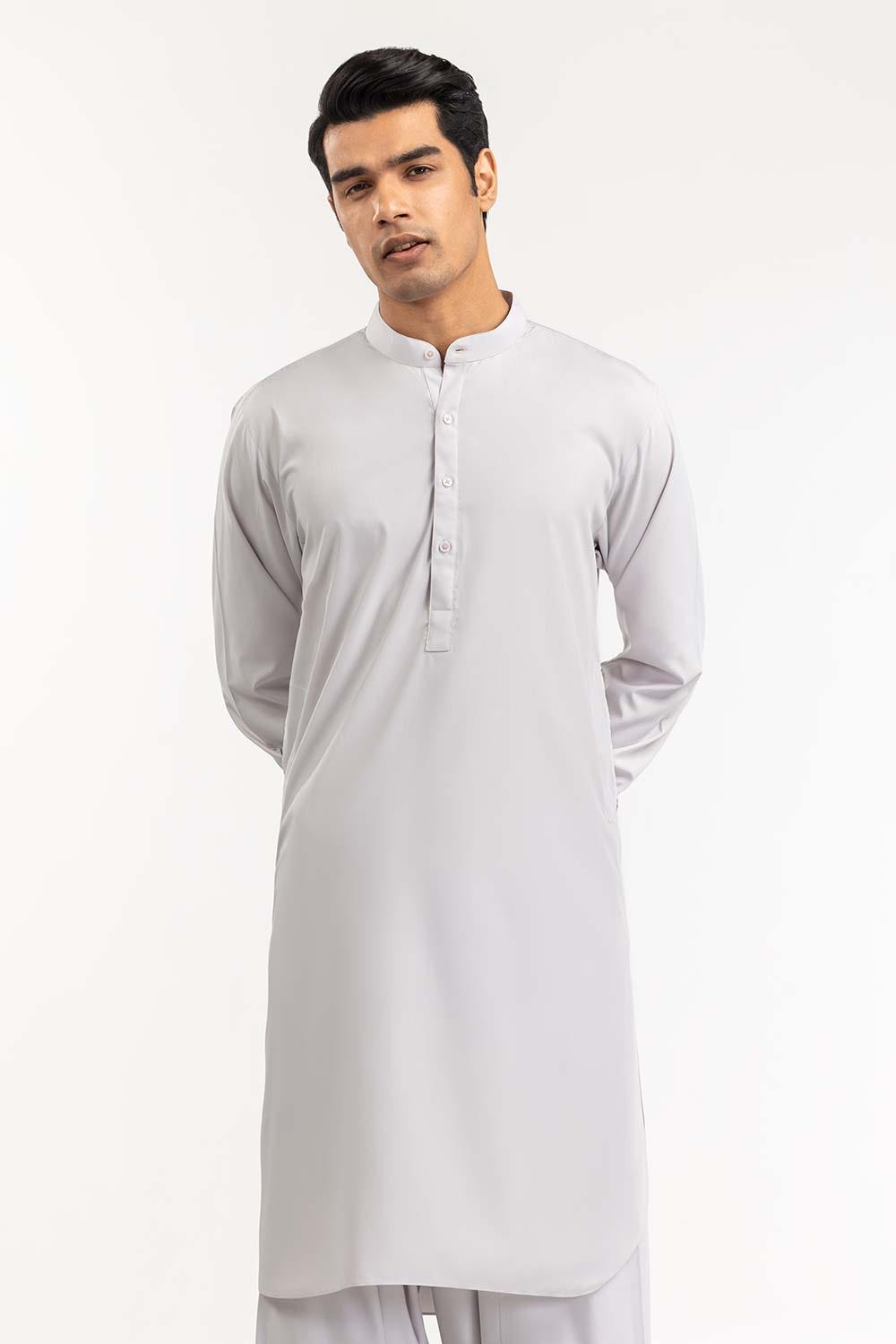 Fog Gray Basic Shalwar Kameez Suit