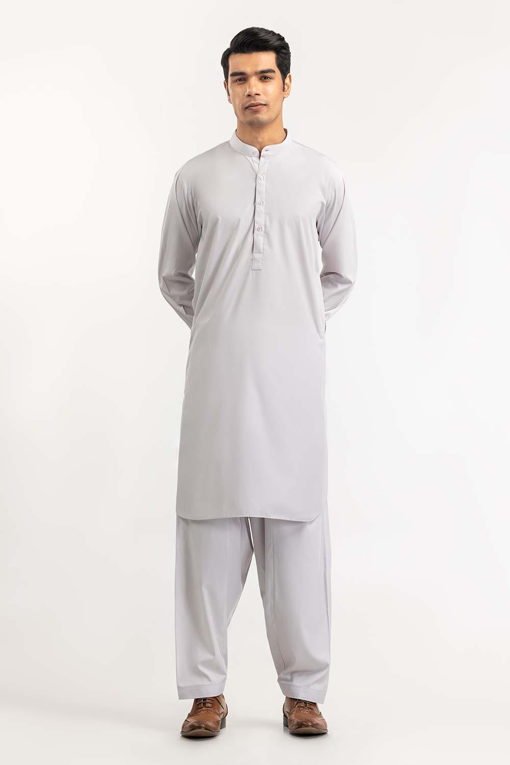 Fog Gray Basic Shalwar Kameez Suit