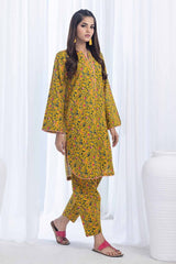 2 Piece Printed Khaddar Unstitched Suit CWT-32011