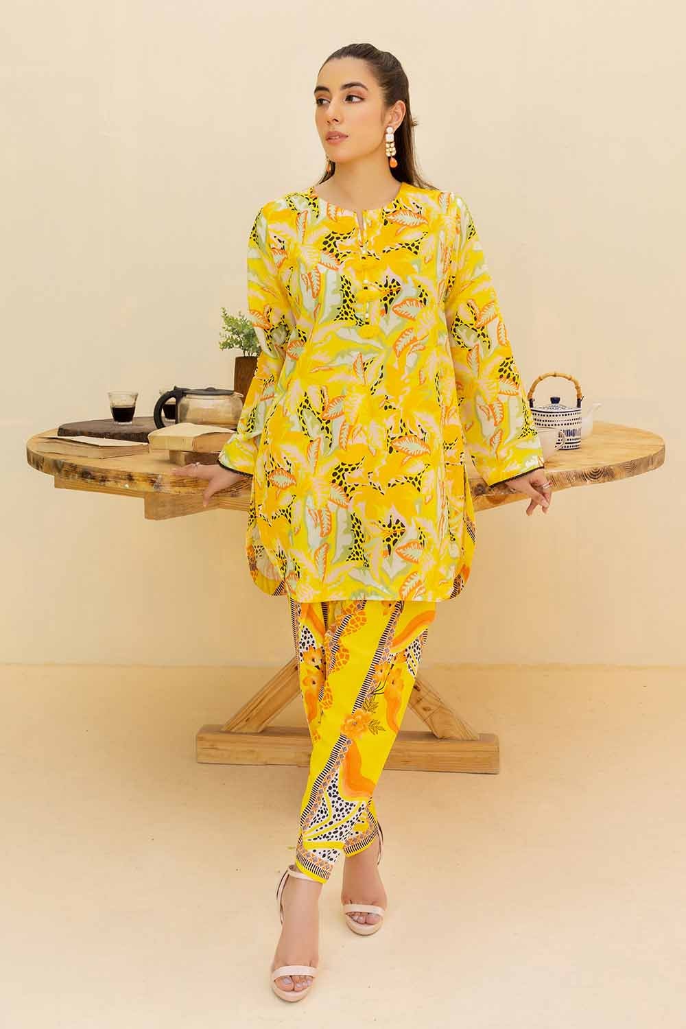 2 Piece Printed Cambric Unstitched Suit TCN-32011