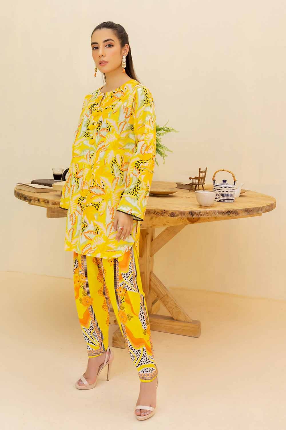 2 Piece Printed Cambric Unstitched Suit TCN-32011